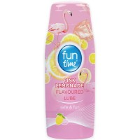 Fun time Pink Lemonade Flavoured Lube is a water based lube blended with Pink Lemonade flavour for a great taste sensation and gentle lubrication 75ml Fun time Pink Lemonade Flavoured Lube is a water based lube blended with Pink Lemonade flavour for a great taste sensation and gentle lubrication 75ml